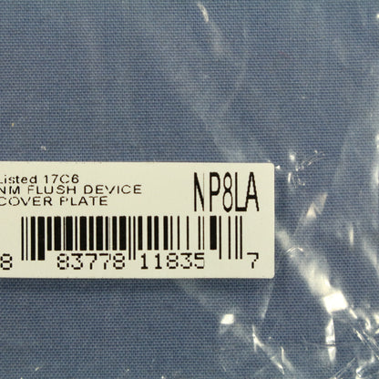 Hubbell NP8LA Light Almond 1-Gang Duplex Unbreakable Standard Wallplate Cover