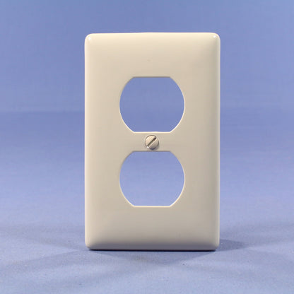 Hubbell NP8LA Light Almond 1-Gang Duplex Unbreakable Standard Wallplate Cover
