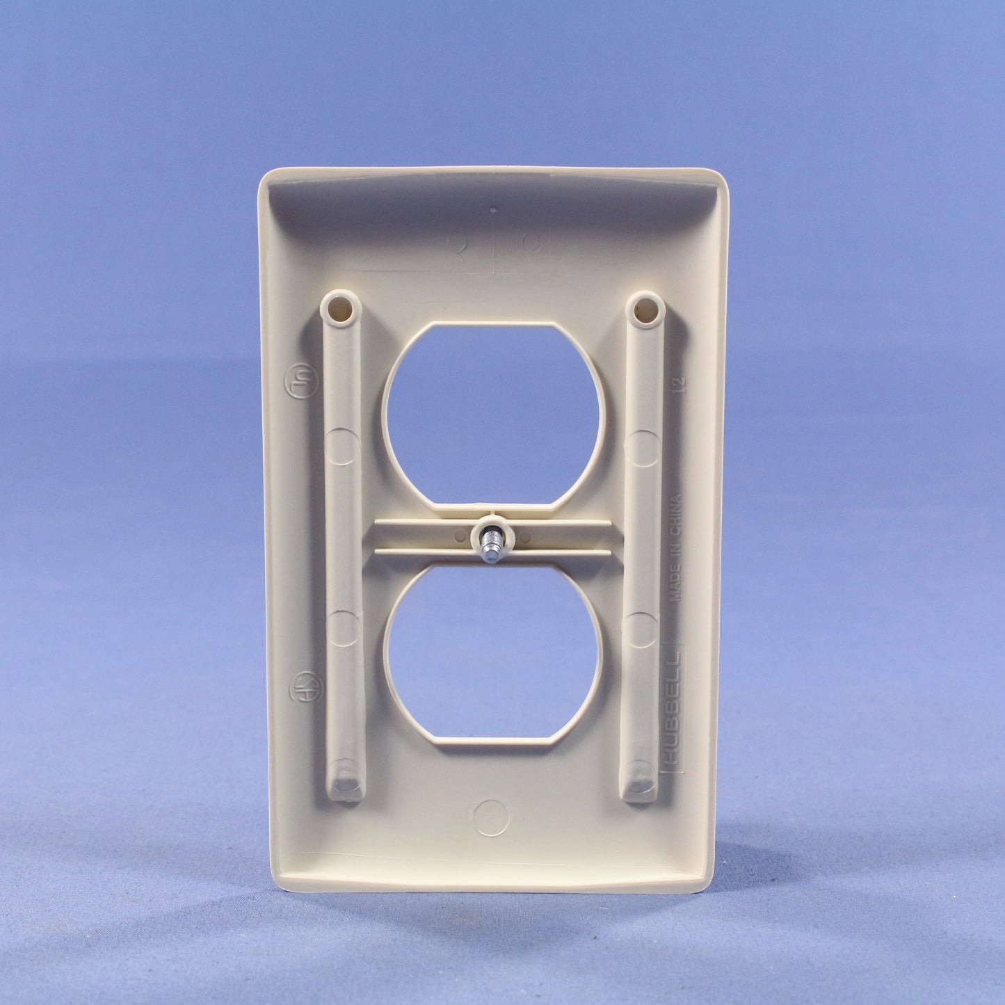 Hubbell NP8LA Light Almond 1-Gang Duplex Unbreakable Standard Wallplate Cover