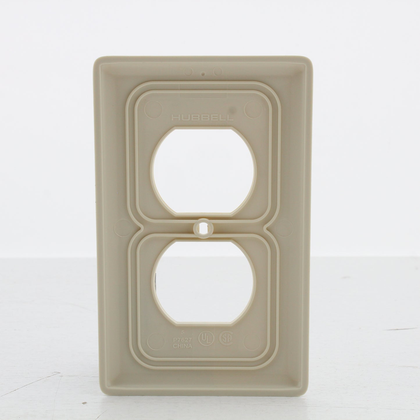 Hubbell NP8LA10Z Light Almond 1-Gang Duplex Unbreakable Wallplate Cover 10pcs