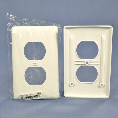 Hubbell NP8W White Unbreakable Receptacle Wallplates Duplex Outlet Cover 25pk