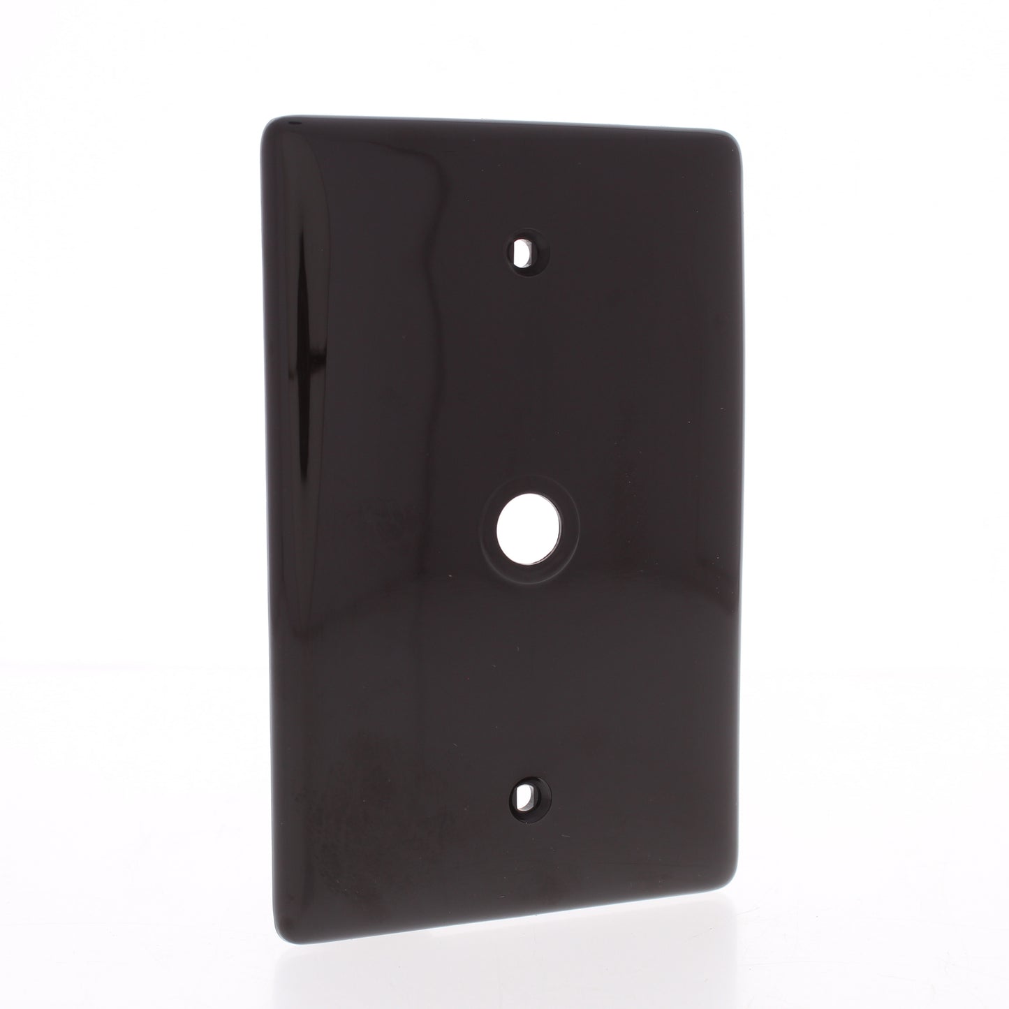 25 Hubbell Brown Cable Wallplates MidSize Phone Cover .406" Hole Box Mount NPJ11