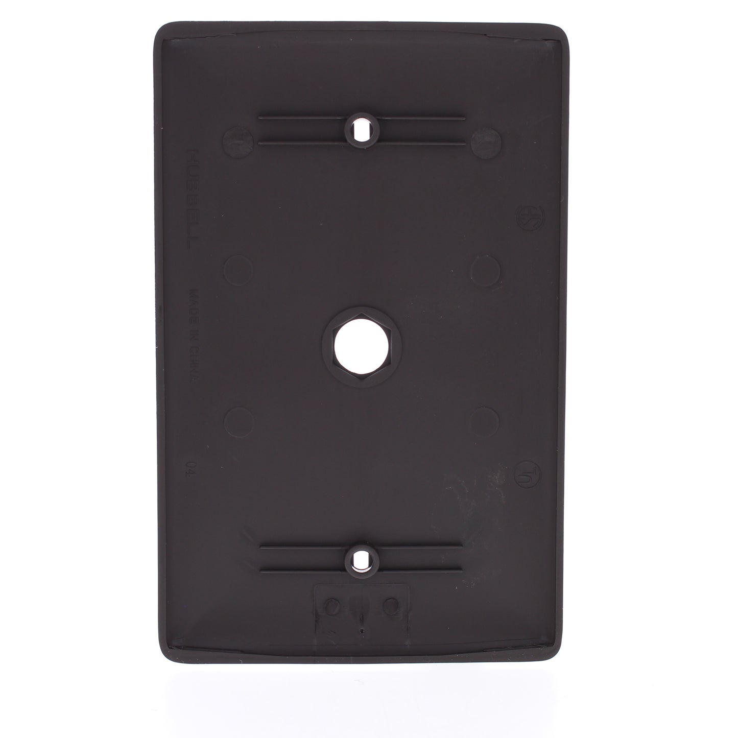 25 Hubbell Brown Cable Wallplates MidSize Phone Cover .406" Hole Box Mount NPJ11