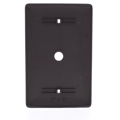 25 Hubbell Brown Cable Wallplates MidSize Phone Cover .406" Hole Box Mount NPJ11