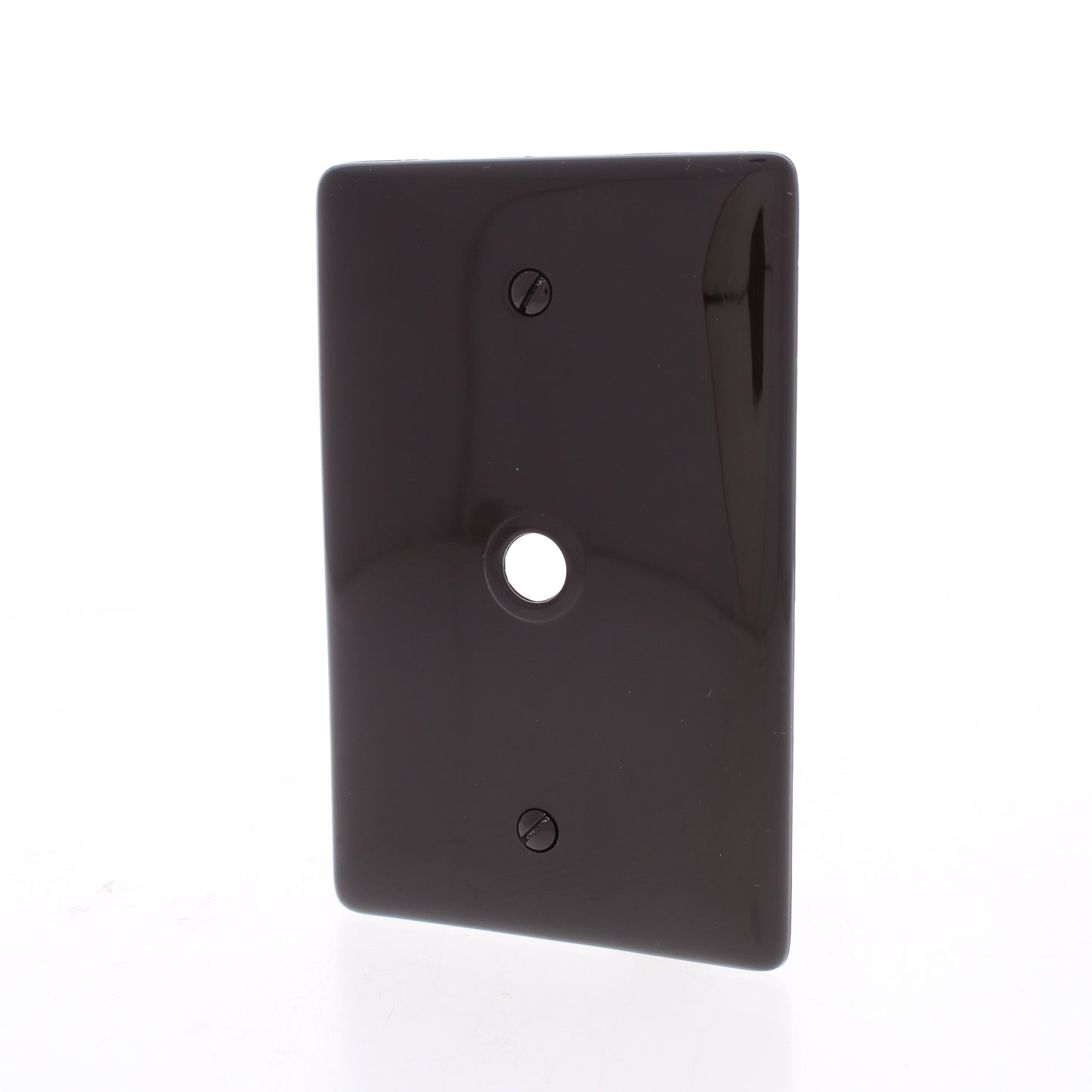 Hubbell NPJ11 Brown 1-Gang Phone .406" Unbreakable Wallplate Cover Box Mount 2pc