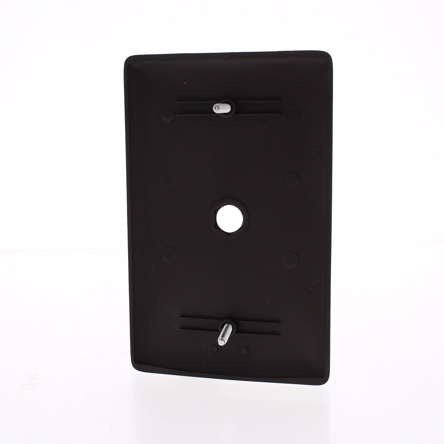Hubbell NPJ11 Brown 1-Gang Phone .406" Unbreakable Wallplate Cover Box Mount 2pc