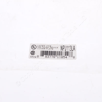 Hubbell Lt Almond Mid-size Unbreakable 2-G Blank Switch Cover Wallplate NPJ113LA