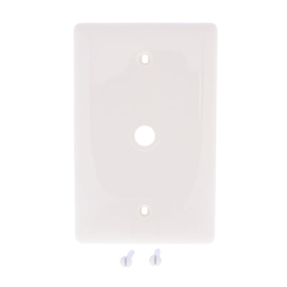 Hubbell NPJ11LA Lt Almond 1-Gang Phone .406" Nylon Mid-Size Cover Box Mount 25pc