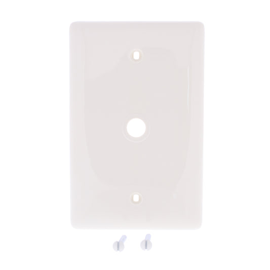 Hubbell NPJ11LA Lt Almond 1-Gang Phone .406" Nylon Mid-Size Cover Box Mount 25pc