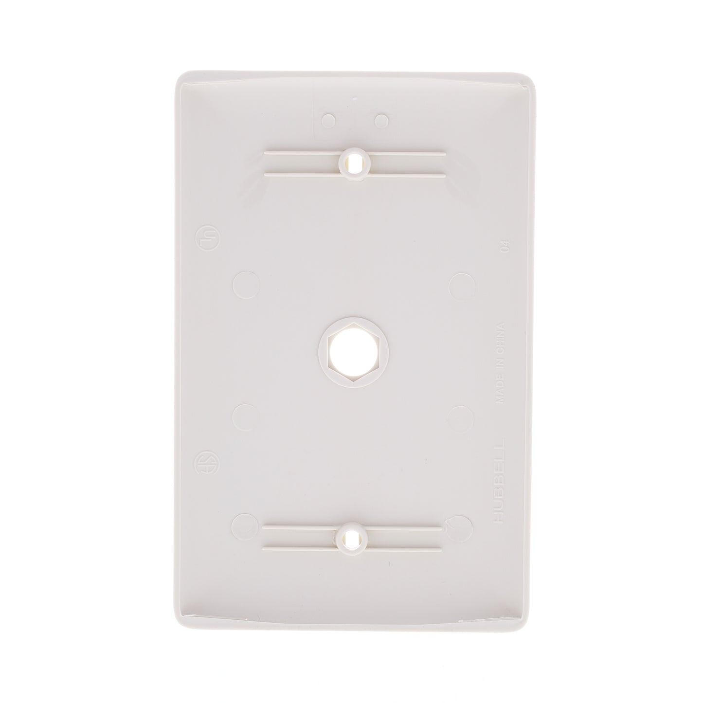 Hubbell NPJ11LA Lt Almond 1-Gang Phone .406" Nylon Mid-Size Cover Box Mount 25pc