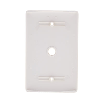 Hubbell NPJ11LA Lt Almond 1-Gang Phone .406" Nylon Mid-Size Cover Box Mount 25pc