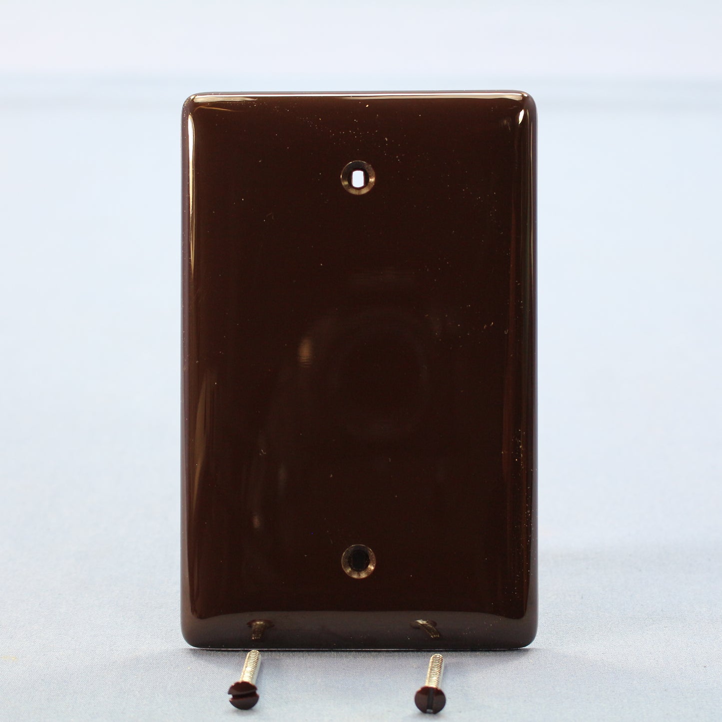 Hubbell NPJ13 Brown 1-Gang Blank Unbreakable Mid-Size Wallplate Cover Box Mount