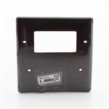 Hubbell NPJ1326 Brown 2-Gang Unbreakable Blank Decorator Midsize Wallplate Cover