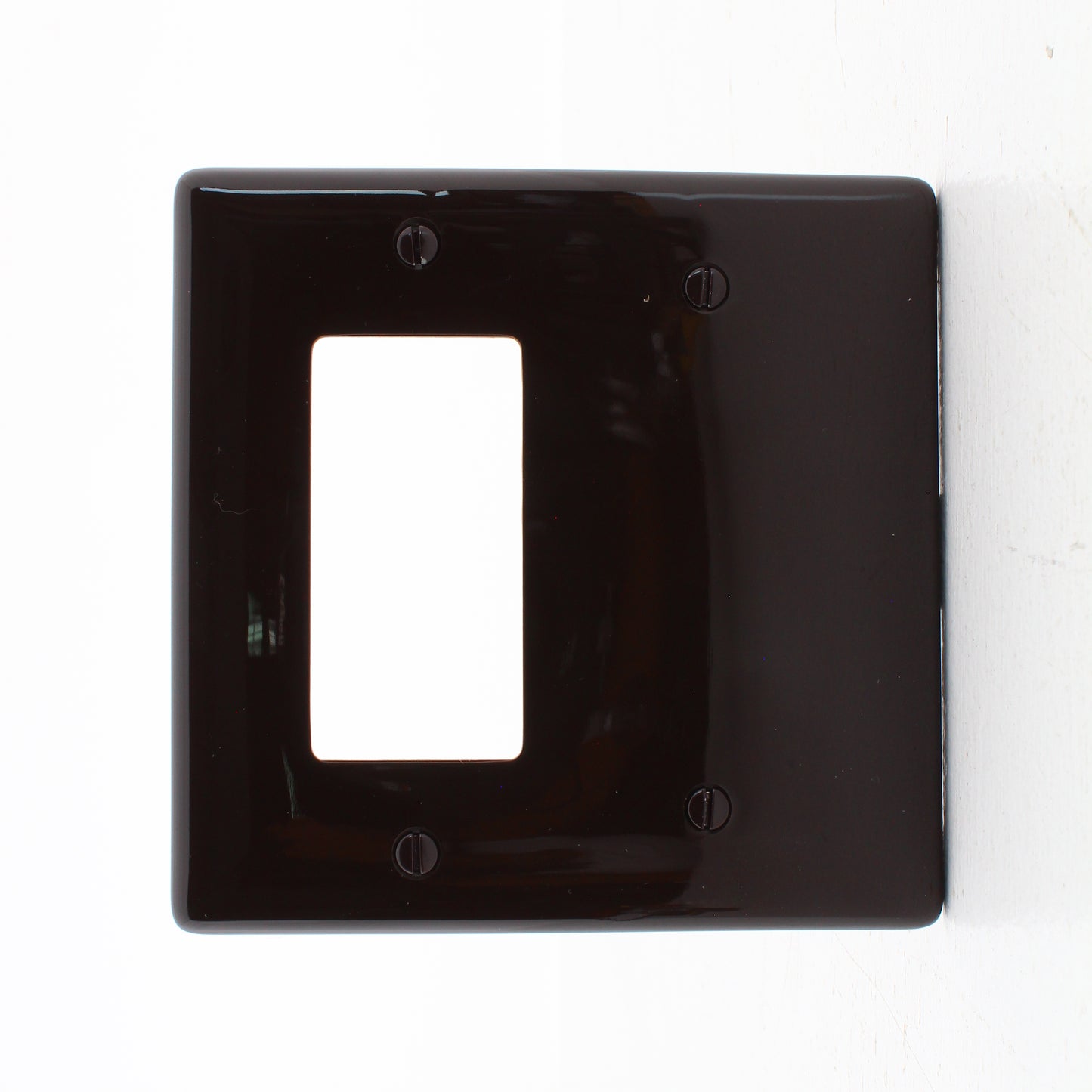 Hubbell NPJ1326 Brown 2-Gang Unbreakable Blank Decorator Midsize Wallplate Cover