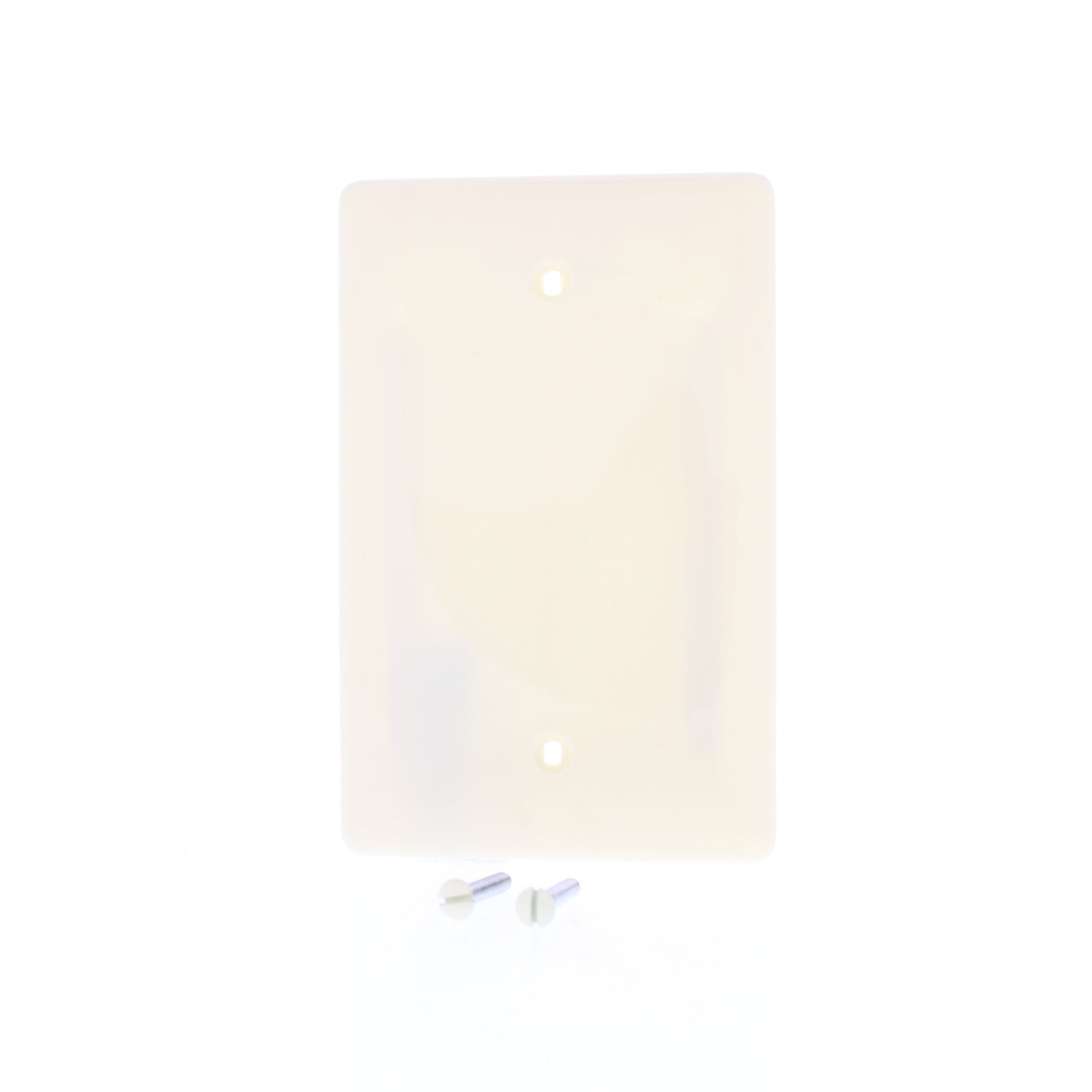 Hubbell NPJ13AL Almond 1-Gang Blank Unbreakable Midsize Wallplate Cover BoxMount