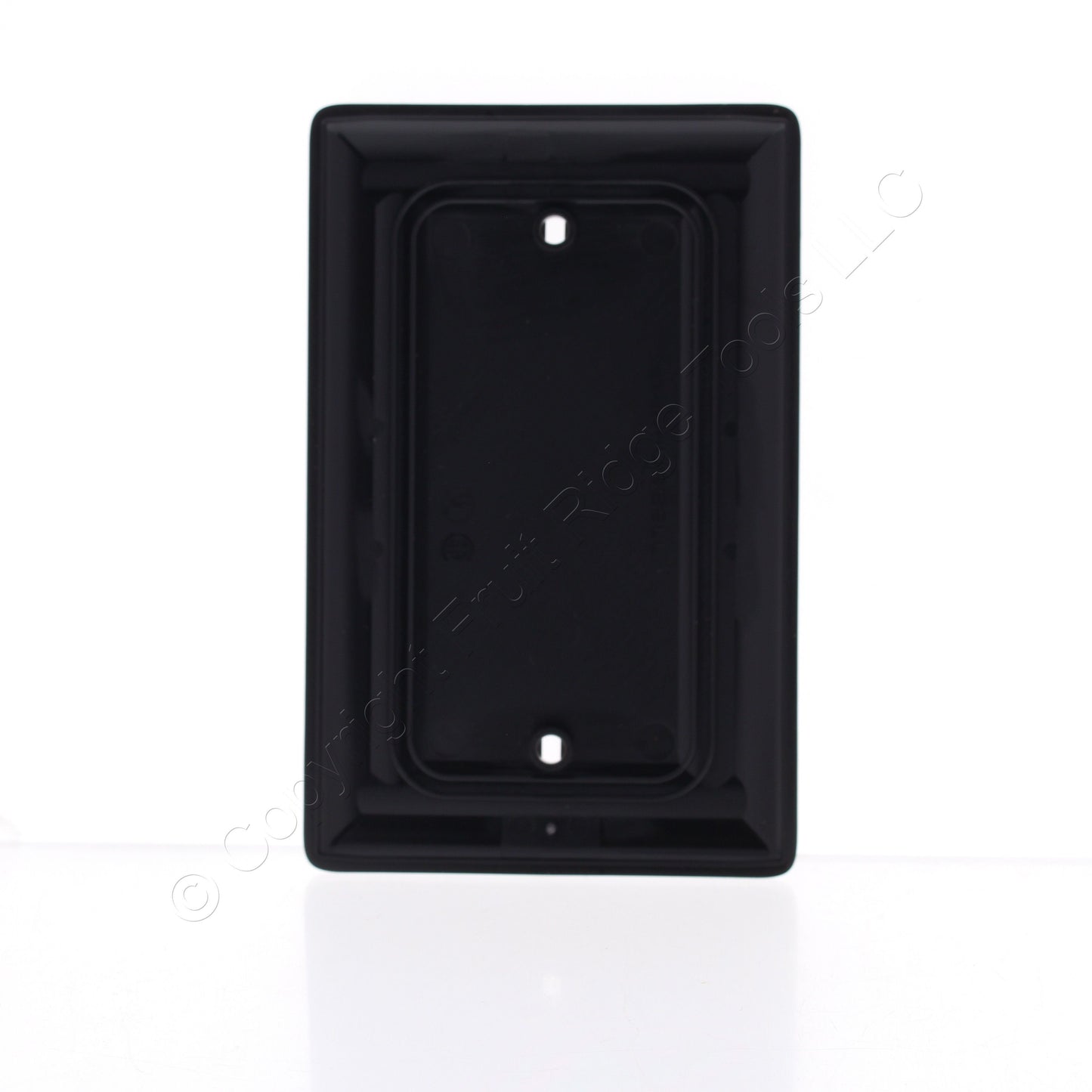 Hubbell NPJ13BK Black 1-Gang Blank Nylon Wallplate Mid-Size Cover Box Mount
