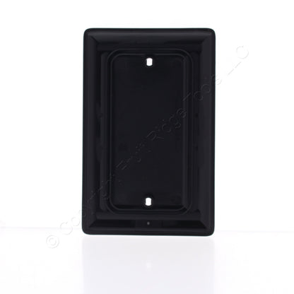 Hubbell NPJ13BK Black 1-Gang Blank Nylon Wallplate Mid-Size Cover Box Mount