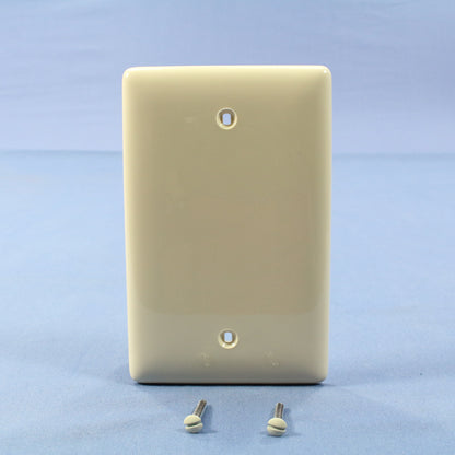 Hubbell NPJ13LA Lt Almond 1-Gang Blank Unbreakable Mid-Size Wallplate Box Mount