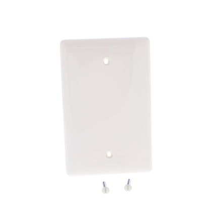 Hubbell NPJ13OW Office White 1-Gang Blank Nylon Mid-Size Covers Box Mount 25pcs