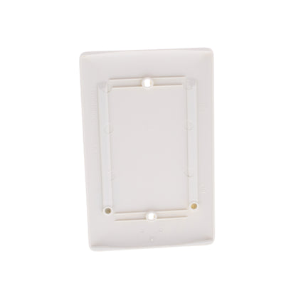 Hubbell NPJ13OW Office White 1-Gang Mid-Size Blank Nylon Wallplate Box Mount