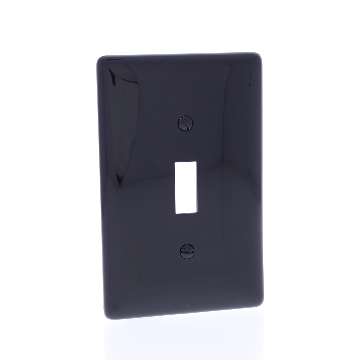 Hubbell NPJ1BK Black 1-Gang Toggle Unbreakable Mid-Size Wallplate Cover 25pcs