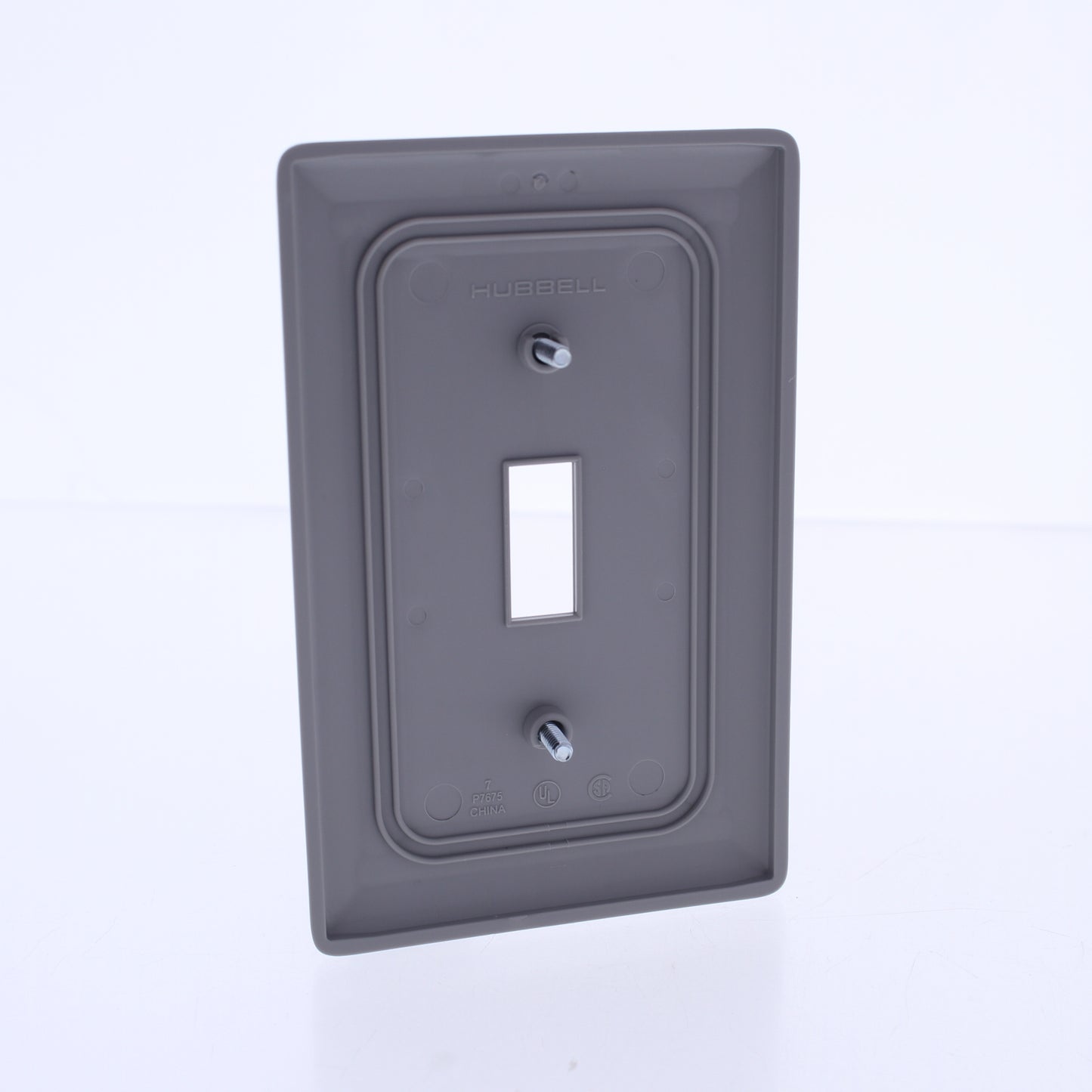 Hubbell NPJ1GY Gray 1-Gang Toggle Switch Unbreakable Mid-Size Wallplates 25pcs