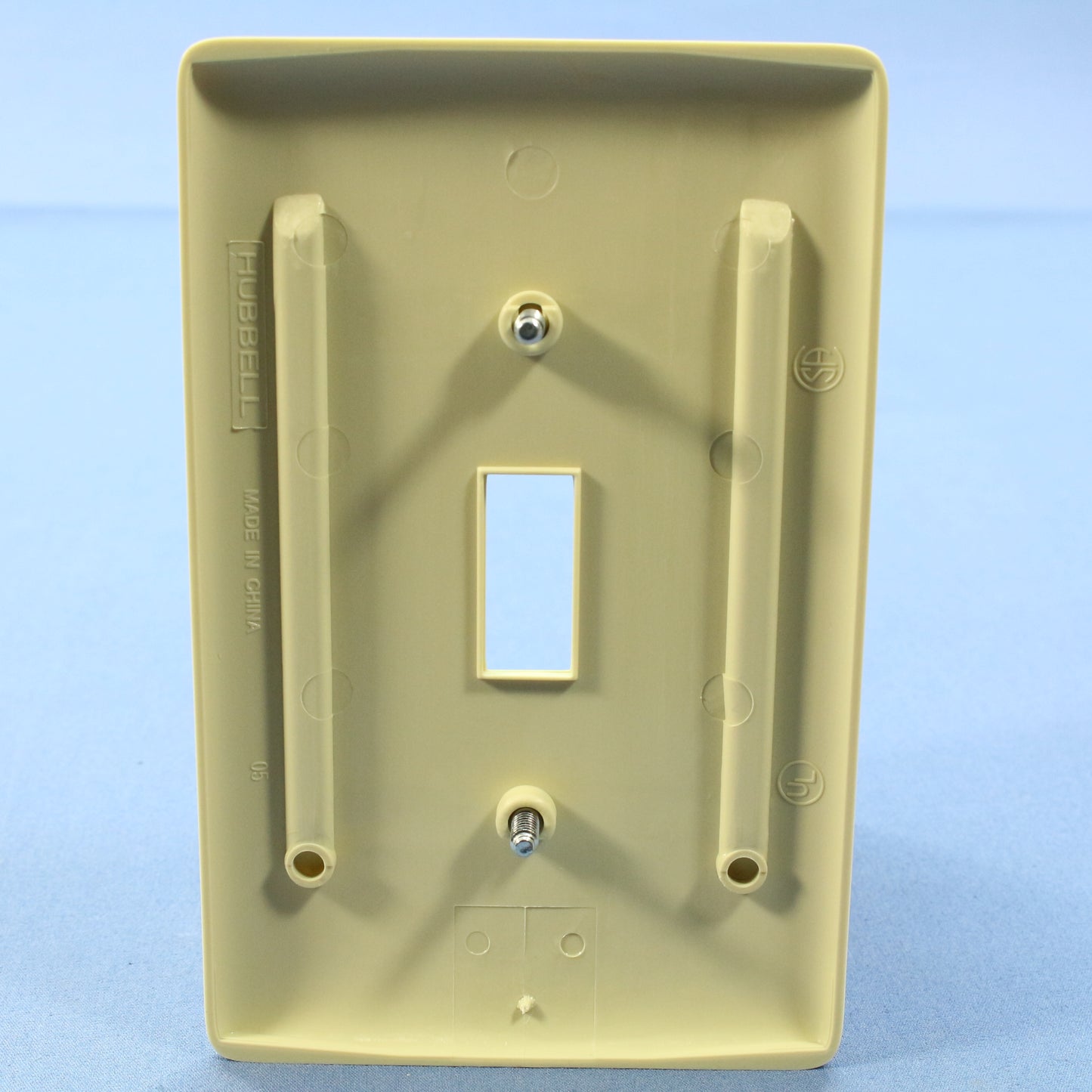 Hubbell NPJ1I Ivory 1-Gang Toggle Switch Unbreakable Mid-Size Wallplates 25pcs