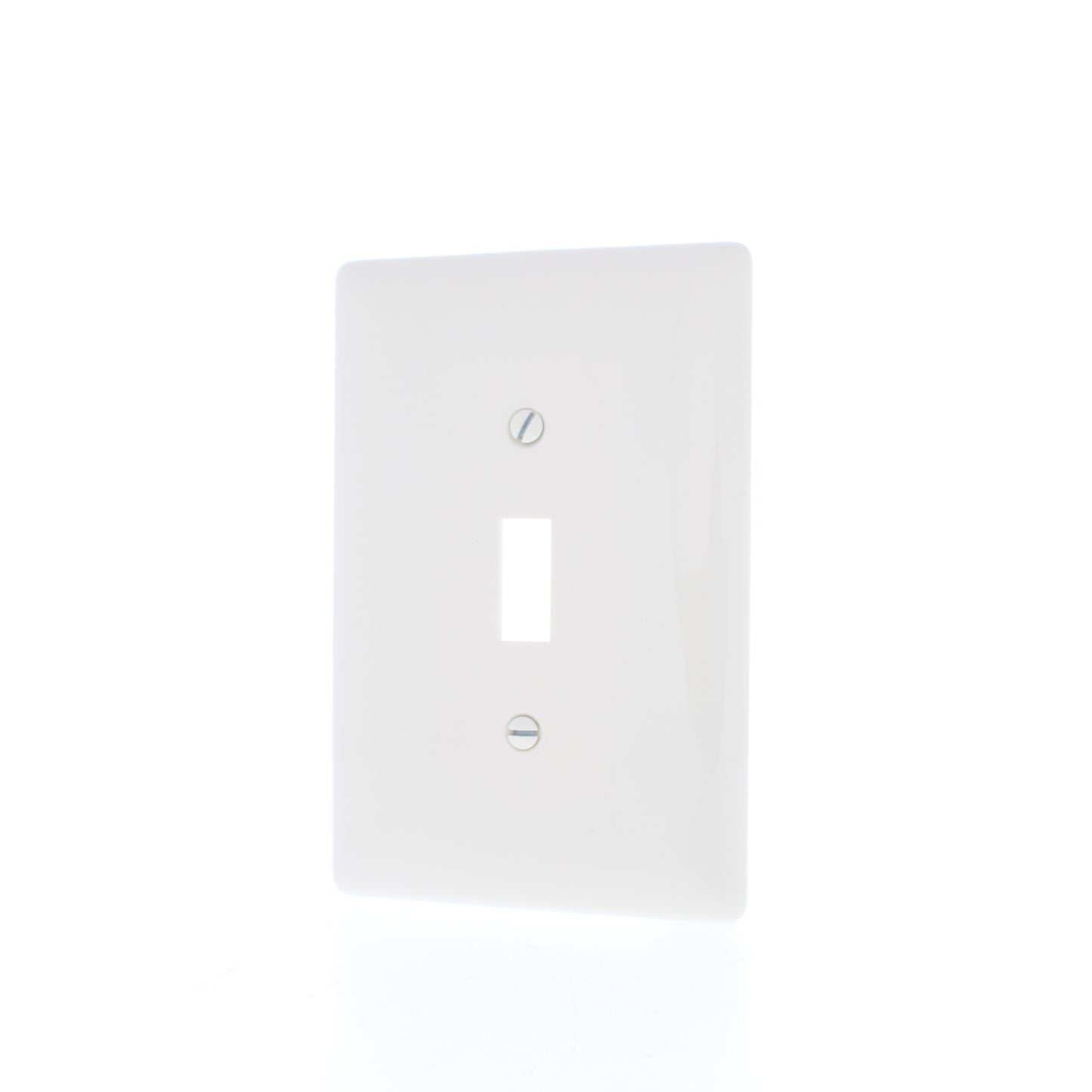 Hubbell NPJ1LA Lt Almond 1-Gang Toggle Unbreakable Mid-Size Wallplate Cover 2pcs