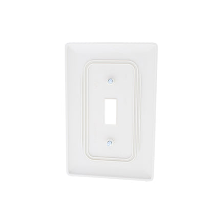Hubbell NPJ1LA Lt Almond 1-Gang Toggle Unbreakable Mid-Size Wallplate Cover 2pcs