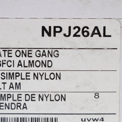 Hubbell NPJ263AL Almond 3-Gang Decorator Unbreakable Midsize Wallplates 10pcs