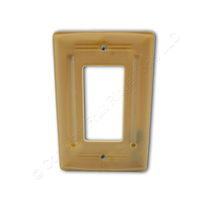 Hubbell NPJ26AL Almond 1-Gang 1-Gang Unbreakable Mid-Size Wallplate Cover 2pcs