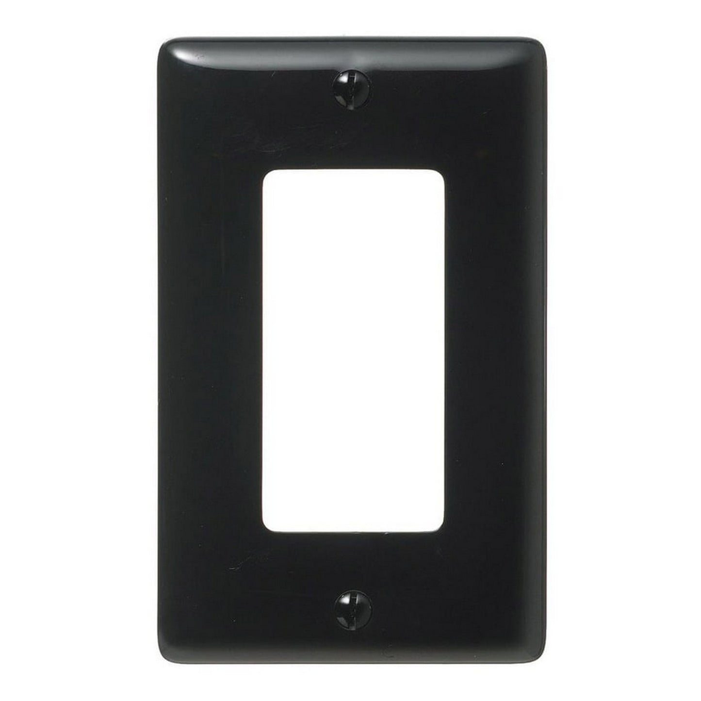 Hubbell NPJ26BKZ Black 1-Gang 1-Gang Unbreakable Nylon Mid-Size Wallplate Cover