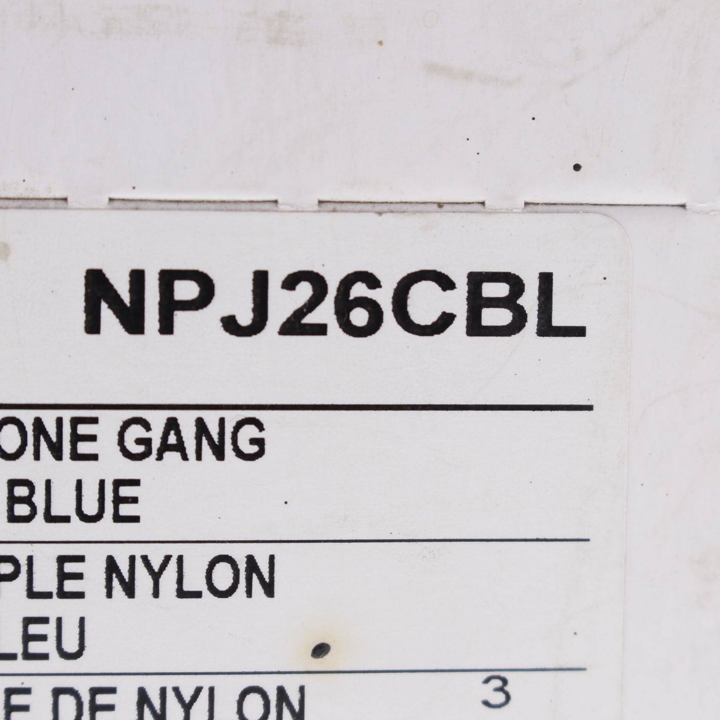 Hubbell NPJ26CBL Blue 1-Gang 1-Gang Unbreakable Mid-Size Wallplate Cover 25pcs