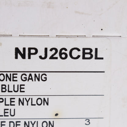 Hubbell NPJ26CBL Blue 1-Gang 1-Gang Unbreakable Mid-Size Wallplate Cover 25pcs