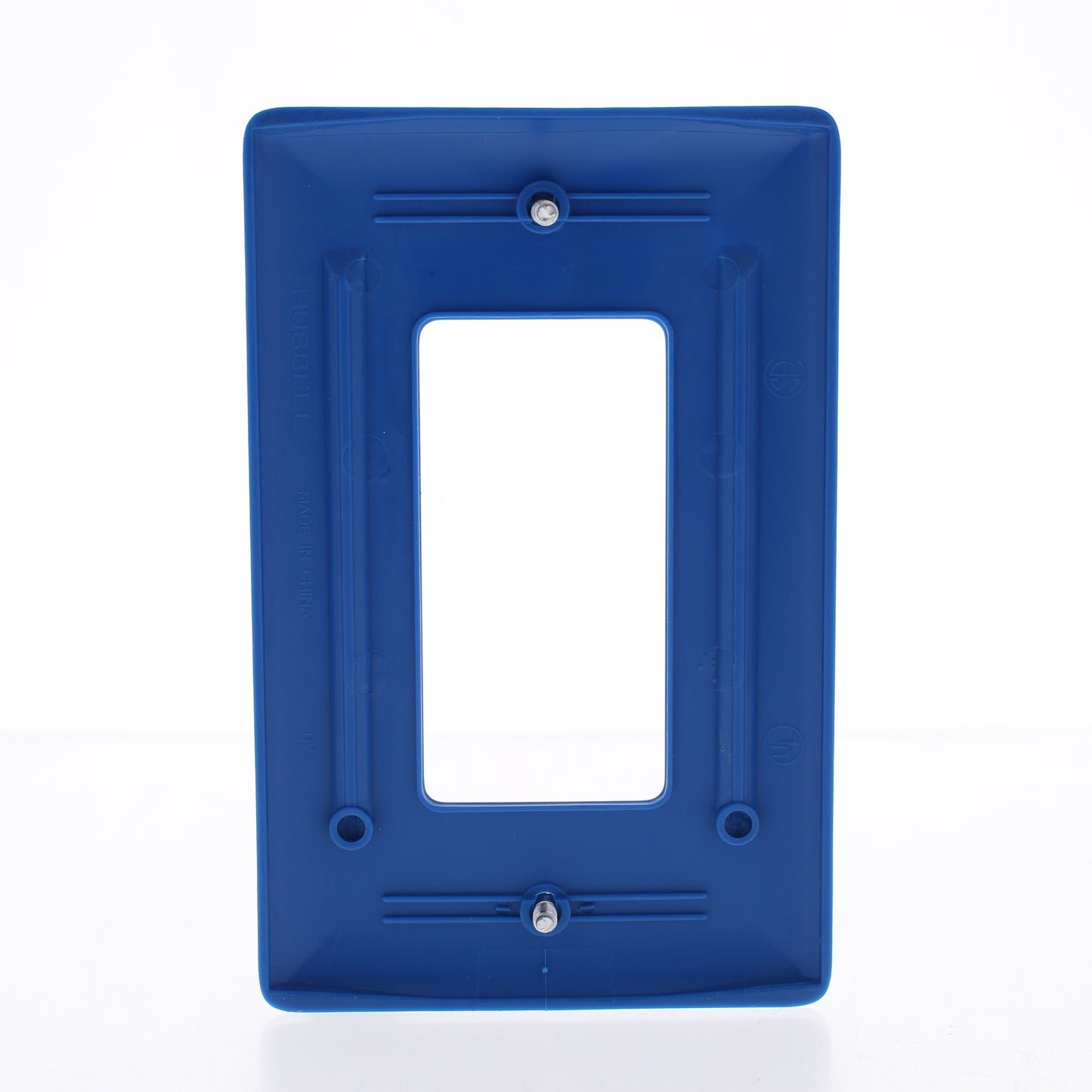 Hubbell NPJ26CBL Blue 1-Gang 1-Gang Unbreakable Mid-Size Wallplate Cover 25pcs