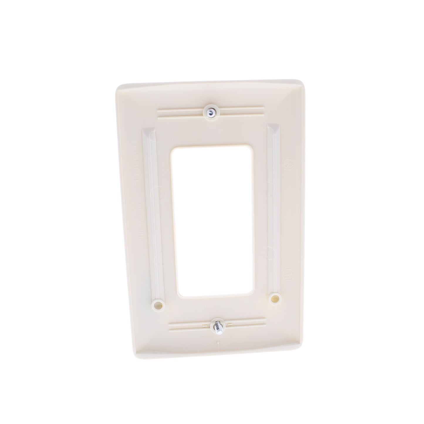 Hubbell NPJ26OW Office White 1-Gang 1-Gang Unbreakable Mid-Size Wallplate 25pcs
