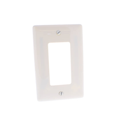Hubbell NPJ26OW Office White 1-Gang 1-Gang Unbreakable Mid-Size Wallplate Cover
