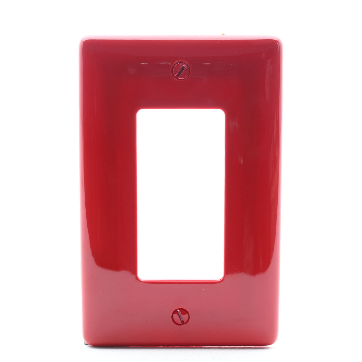 Hubbell NPJ26R Red 1-Gang 1-Gang Decorator GFCI Unbreakable Mid-Size Wallplate