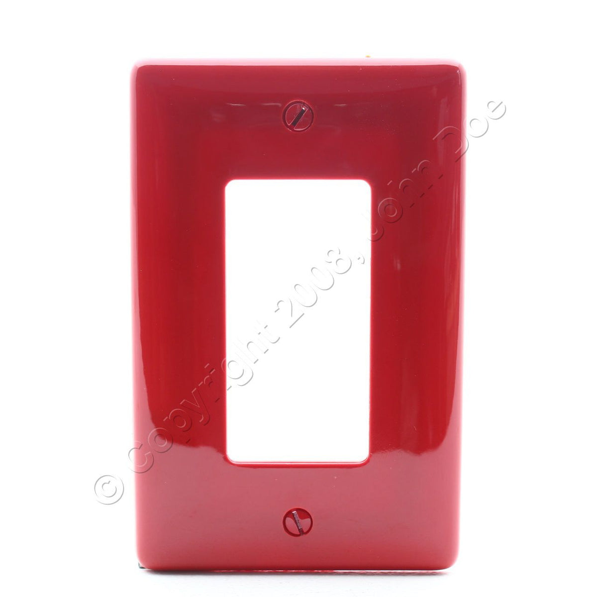 Hubbell NPJ26R Red 1-Gang 1-Gang Unbreakable Nylon Mid-Size Wallplate Cover 5pcs