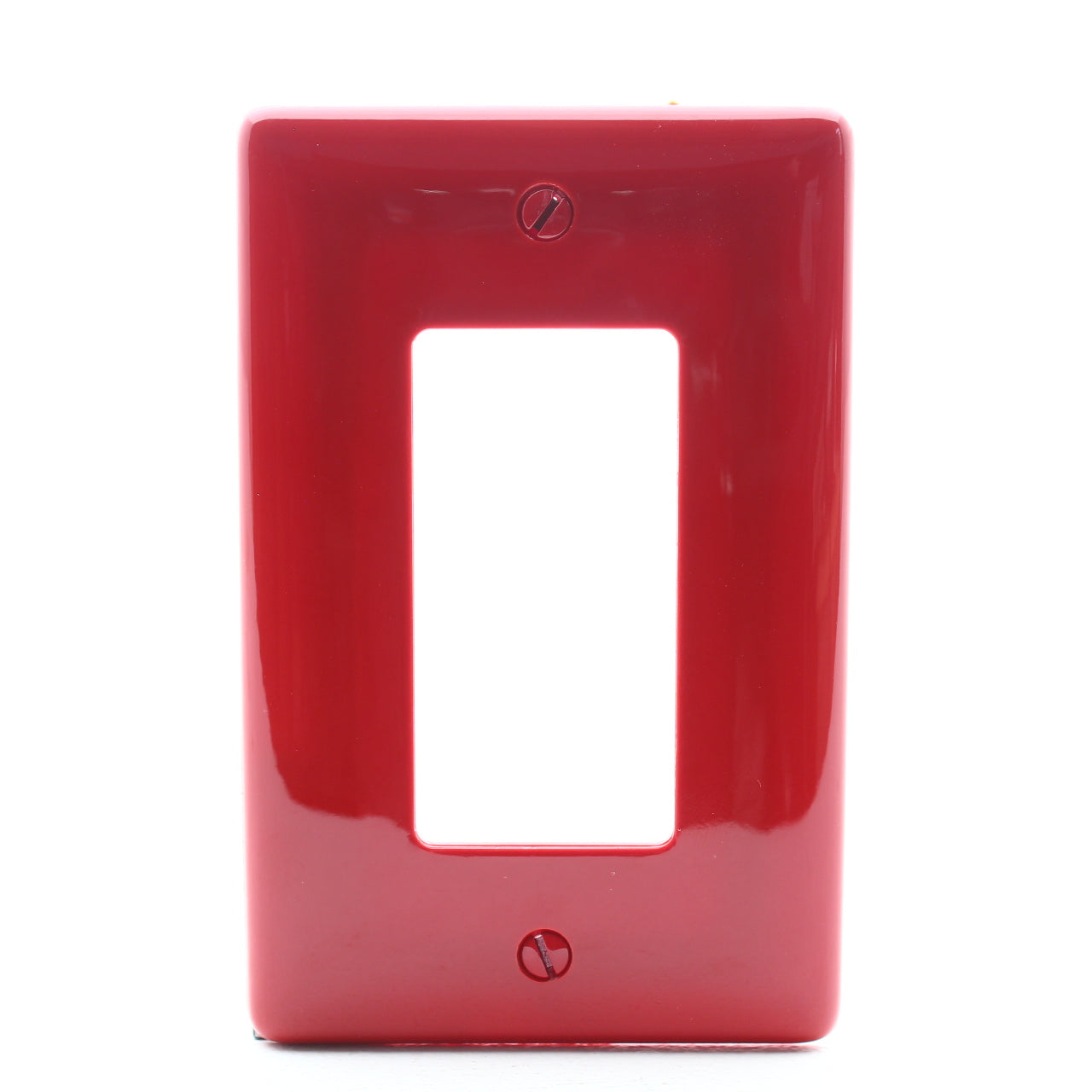 Hubbell NPJ26R Red 1-Gang 1-Gang Decorator GFCI Unbreakable Mid-Size Wallplate