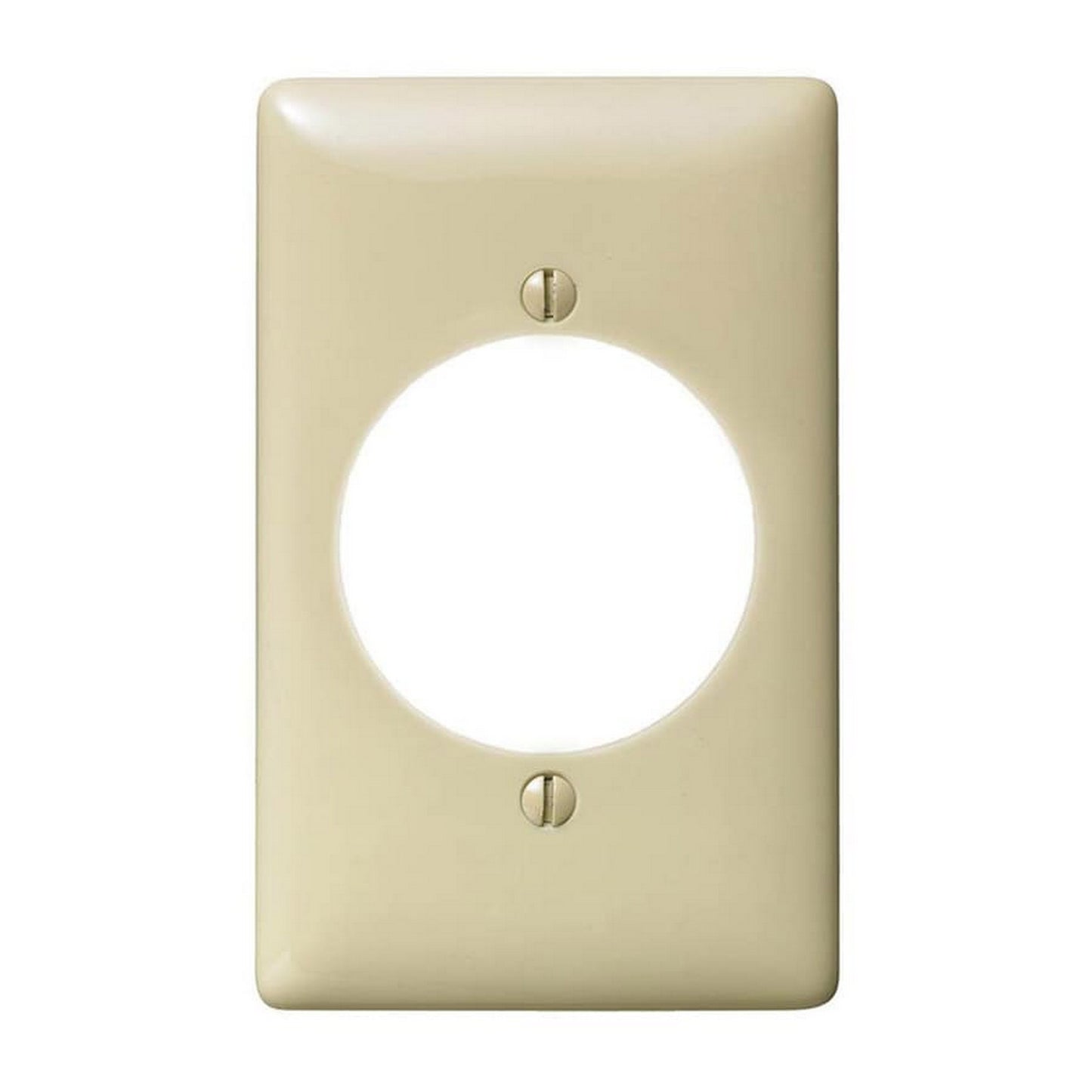 Hubbell NPJ724IZ Ivory 1-Gang 2.15" Outlet Nylon Wallplate Mid-Size Outlet Cover
