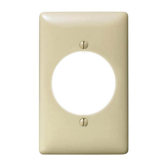 Hubbell NPJ724IZ Ivory 1-Gang 2.15" Outlet Nylon Wallplate Mid-Size Outlet Cover