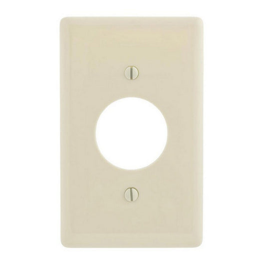 Hubbell NPJ7LAZ White 1-Gang 1.406" Outlet Unbreakable Mid-Size Wallplate Cover