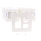 Hubbell NPJ826LA Lt Almond 2-Gang Duplex GFCI Unbreakable Mid-Size Covers 25pcs