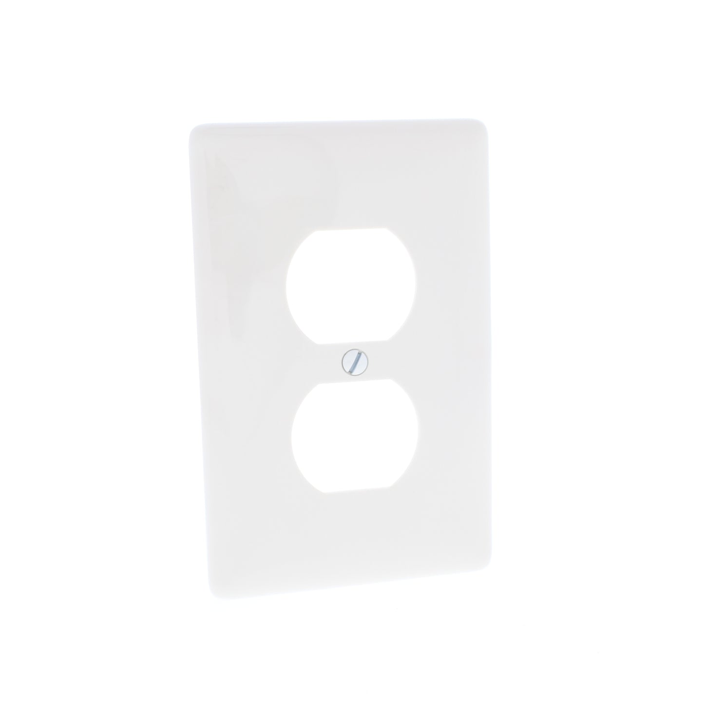 Hubbell NPJ8LA Light Almond 1-Gang Duplex Unbreakable Mid-Size Wallplate 25pcs
