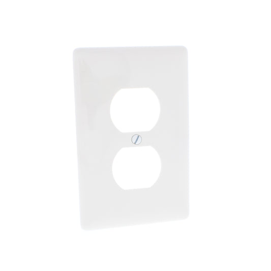 Hubbell NPJ8LA Light Almond 1-Gang Duplex Unbreakable Mid-Size Wallplate 25pcs
