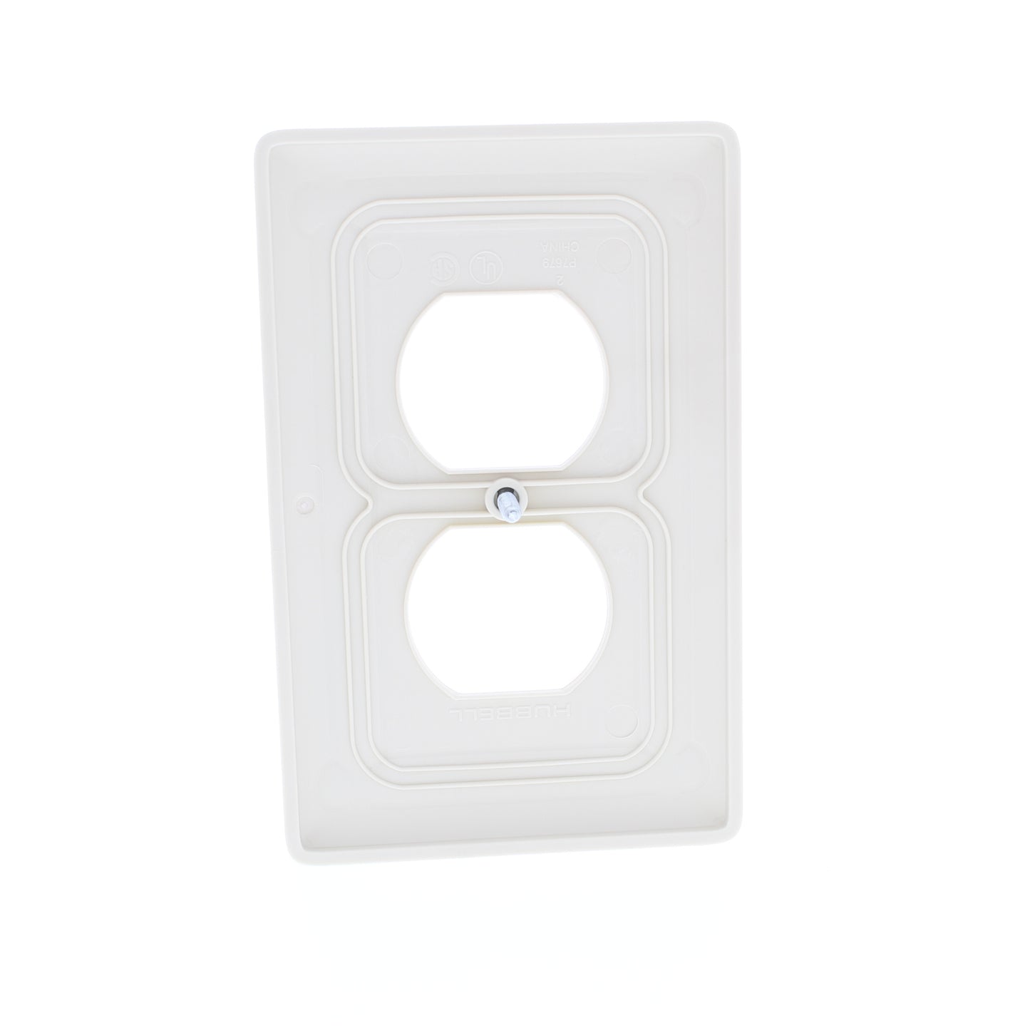 Hubbell NPJ8LA Light Almond 1-Gang Duplex Unbreakable Mid-Size Wallplate 25pcs