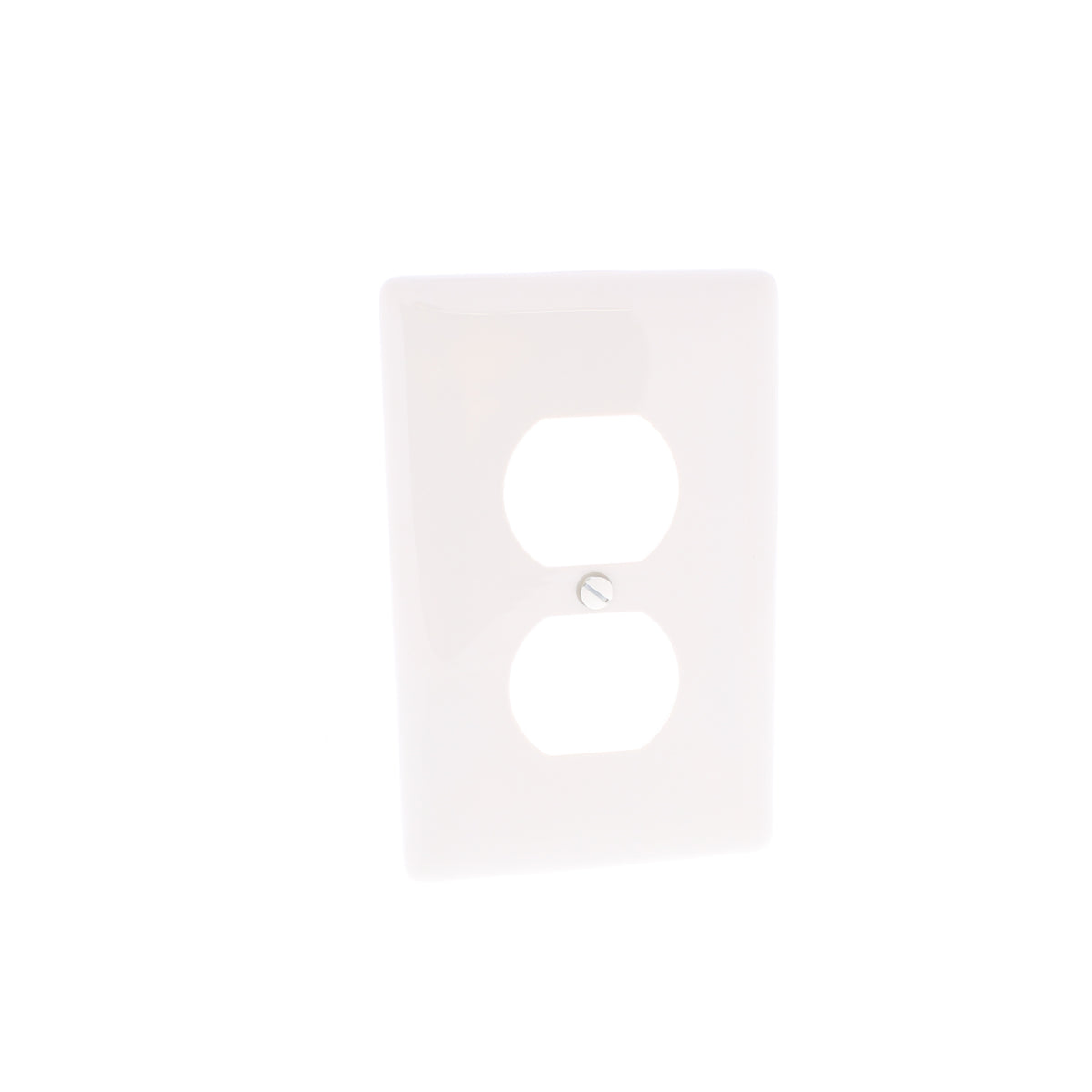Hubbell NPJ8OW Office White 1-Gang Duplex Unbreakable Mid-Size Wallplate Cover
