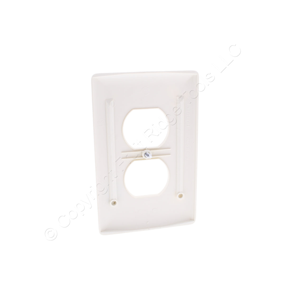 Hubbell NPJ8O Office White 1-Gang Duplex Unbreakable Midsize Wallplates 10pcs