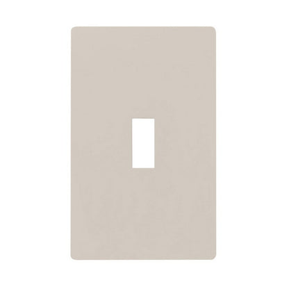 Hubbell NPS1LAZ Lt Almond 1-Gang Toggle Unbreakable Midsize Screwless Wallplate